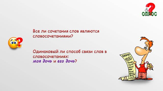 Словосочетание. Виды и способы связи слов в словосочетаниях.