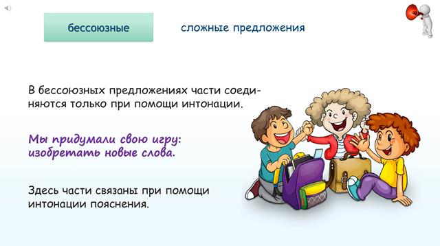 Союзные и бессоюзные предложения презентация