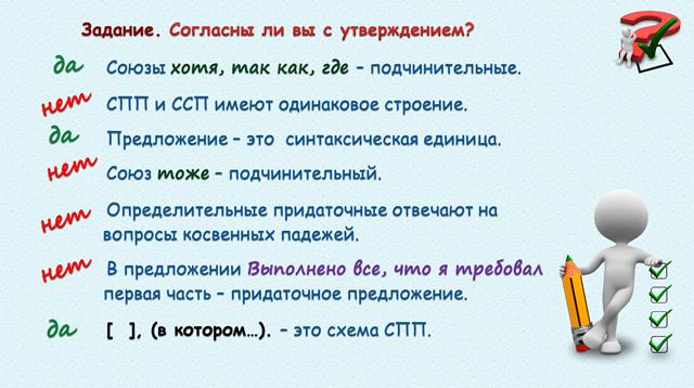 Найдите неверное утверждение союз. СПП обобщение 9 класс презентация.